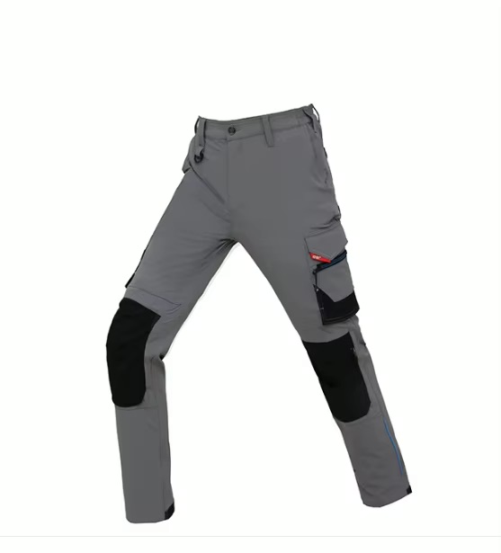 Arbejdsbukser mach 2 grå, orange i polyester/bomuld – flannelforing – delta plus – m2pw3go Arbejdsbukser mach 2 grå, orange i polyester/bomuld – flannelforing – delta plus – m2pw3go